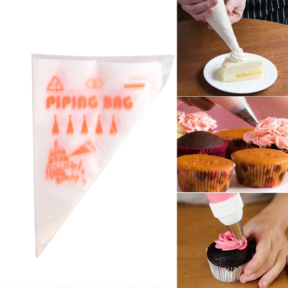 Piping Bag Disposable - 100 Unidades de Sacos de Confeitar