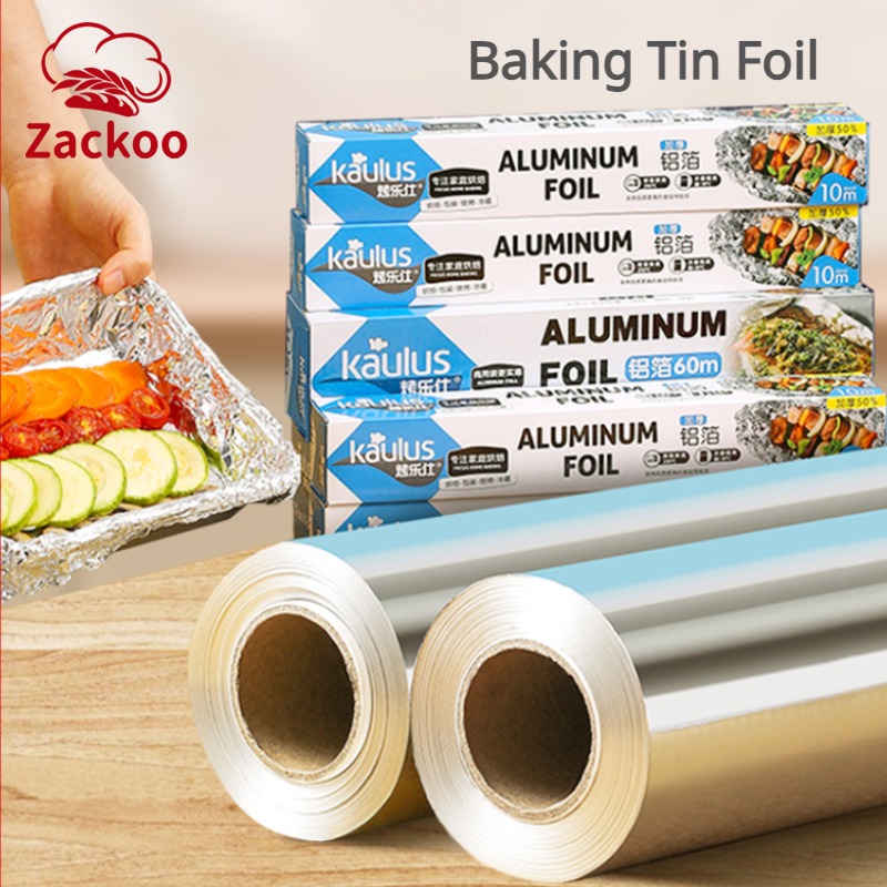Kitchen Baking Tins - Zackoo 10/20/40m folha de alumínio para