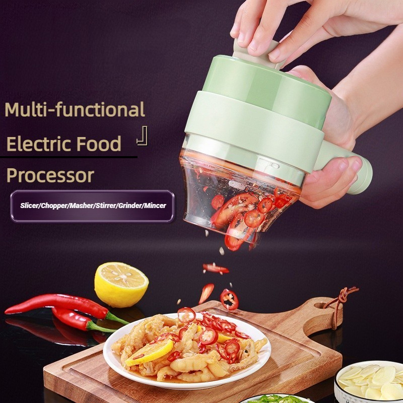 Kitchen Baking Store - Processador de alimentos elétrico sem fio,