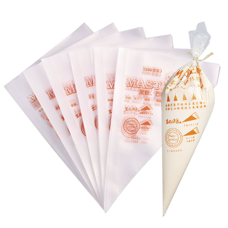Piping Bag Disposable - 100 pçs saco de pastelaria descartável