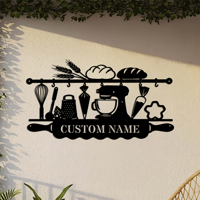Kitchen Baking - Arte de Parede Personalizada em Ferro