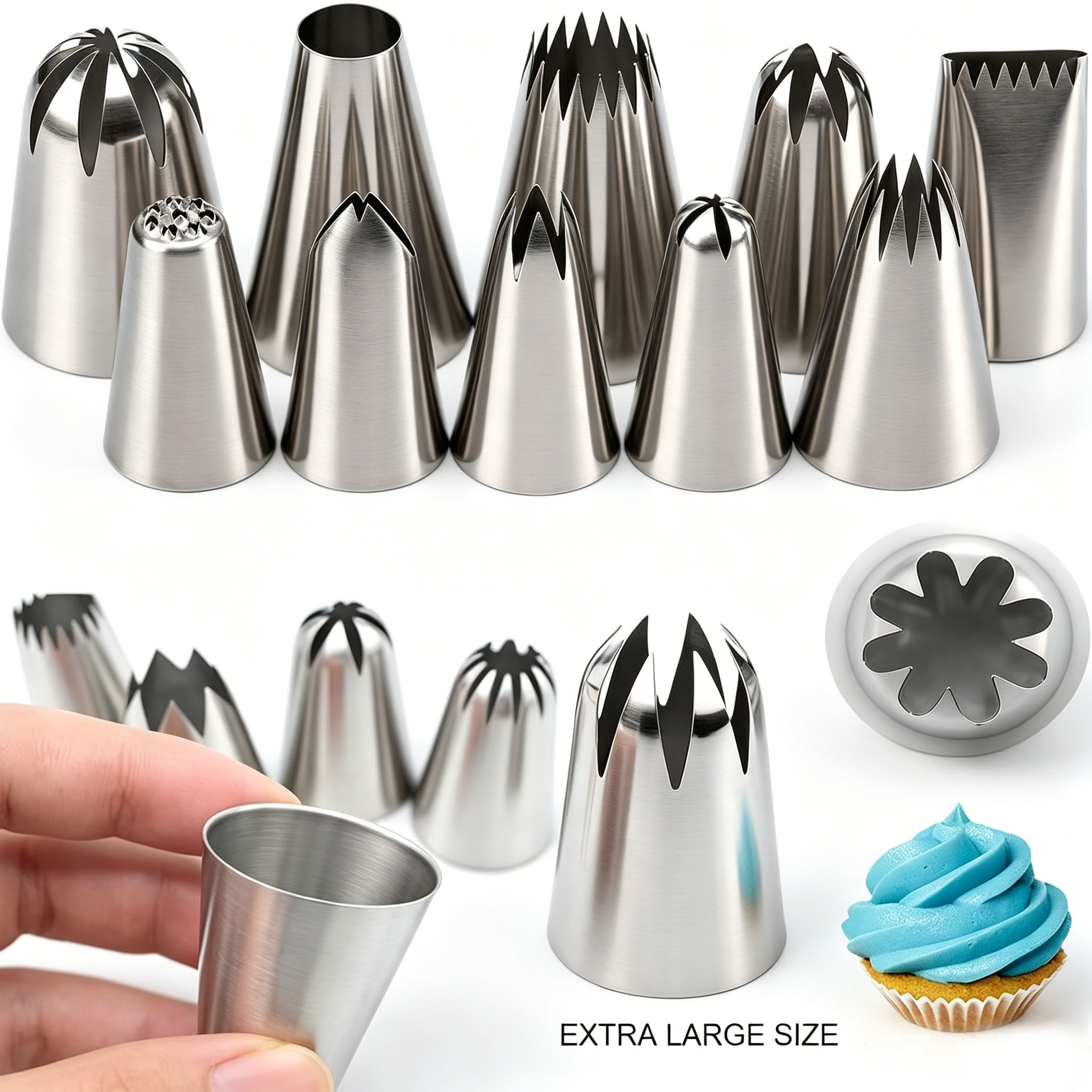 Conjunto de 31 bicos de confei - Piping Bag Disposable avaliação e preço