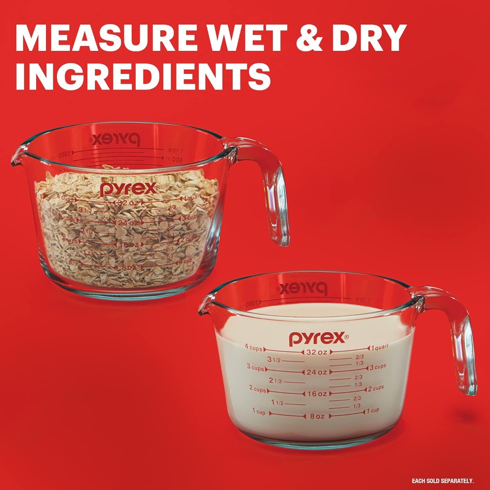 Copo Medidor de Vidro para Coz - Kitchen Baking Essentials avaliação e preço