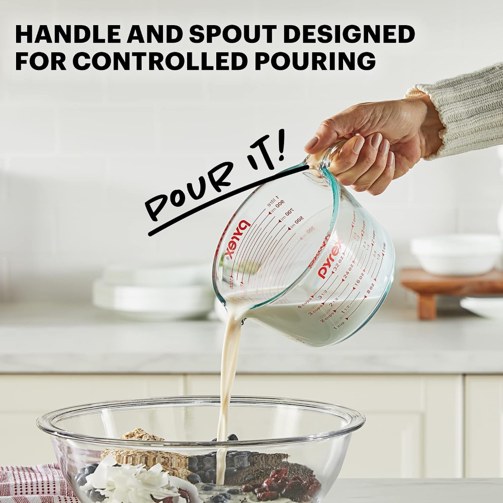 Copo Medidor de Vidro para Coz - Kitchen Baking Essentials avaliação e preço