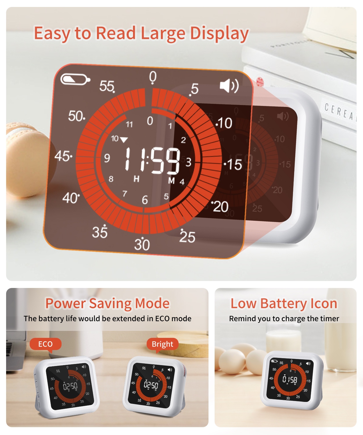 Temporizador Digital Visual co - Baking Kitchen Hourly avaliação e preço